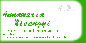 annamaria misangyi business card