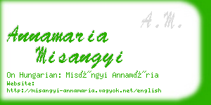 annamaria misangyi business card